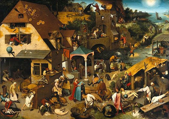 Bruegel Paintings Bio Ideas Theartstory, Landscape With The Fall Of Icarus Painting Mood