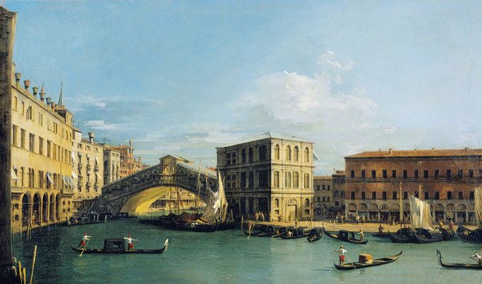 جسر ريالتو من الشمال (1726-1727)