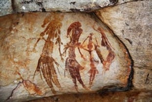 لوحات Gwion الصخرية (24500-3000 قبل الميلاد)