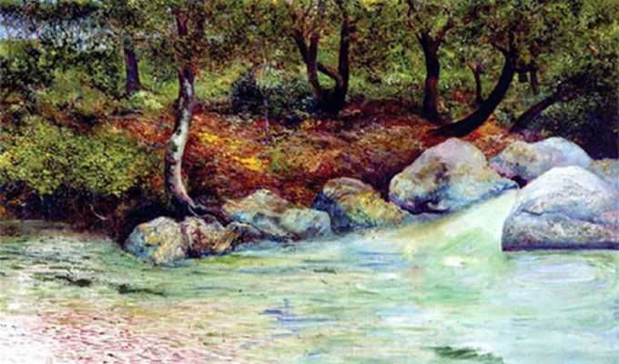Paisaje con Bosque y Río (Landscape with forest and River) (c. 1910-20)