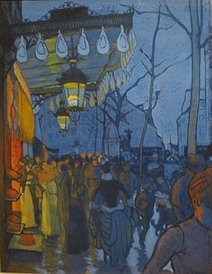 Louis Anquetin: Avenue de Clichy ("Five O'Clock in the Evening") (1887)