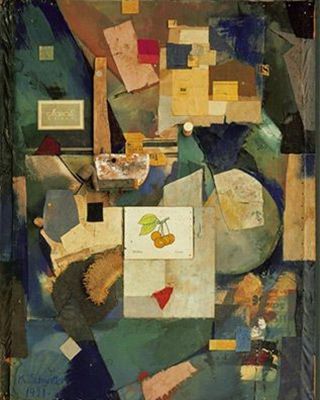 Kurt Schwitters: Merz Picture 32 A, The Cherry Picture (1921)