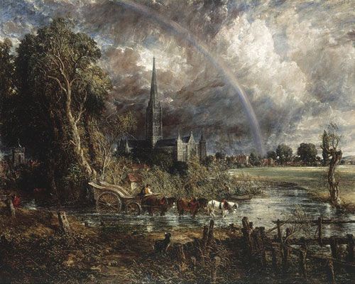 Salisbury Cathedral from the Meadows (1831)