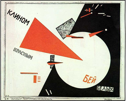 El Lissitzky: Beat the Whites with the Red Wedge (1919)