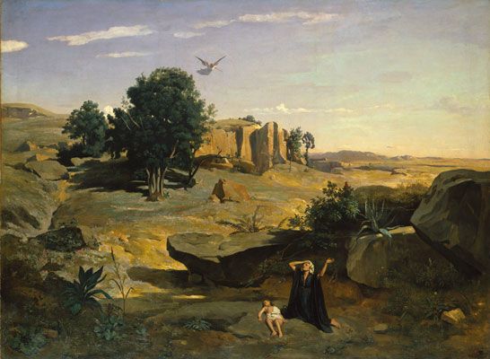 هاجر في البرية (1835)