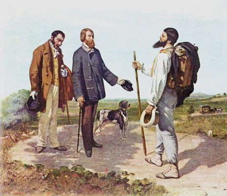 The Meeting or Bonjour Monsieur Courbet (1854)