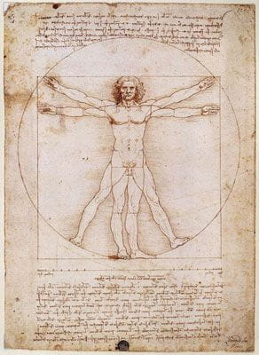 Leonardo da Vinci: The Vitruvian Man (c. 1485)