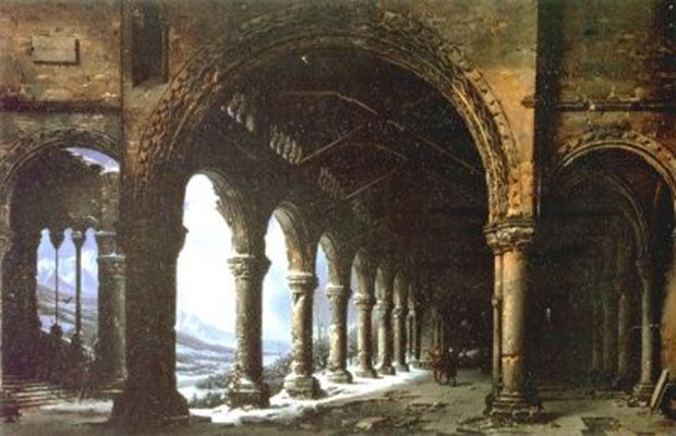 The Ruins of the Holyrood Chapel (1824)