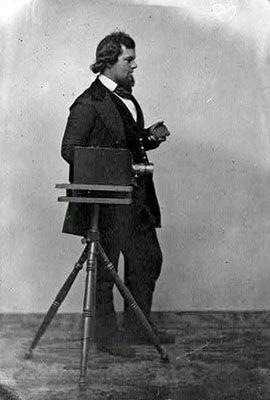 Isaac Augustus Wetherby: Self Portrait with a Daguerreotype Camera (c. 1855)