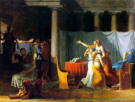 عودة Lictors إلى بروتوس أجساد أبنائه (1789)