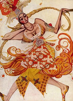 Léon Bakst: Costume design for The Firebird (1910)