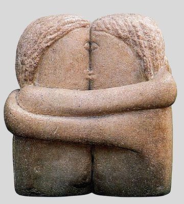 Constantin Brâncuși: The Kiss (1907-08)