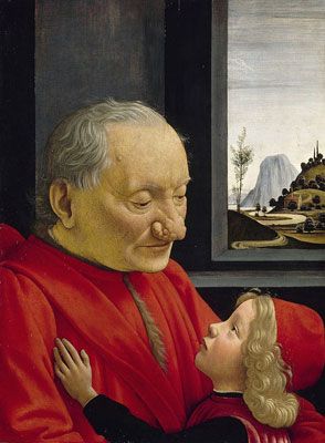 دومينيكو غيرلاندايو: صورة لرجل عجوز مع حفيده (1490)