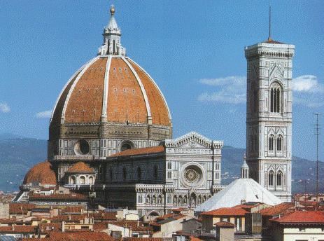 Filippo Brunelleschi: Dome of Cattedrale di Santa Maria del Fiore (Florence Cathedral) (1420-36)