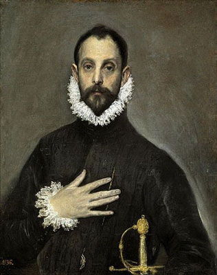 النبيل ويده على صدره (El caballero de la mano en el pecho) (حوالي 1580)