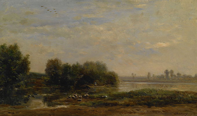 Charles-François Daubigny: On the Oise (1863)