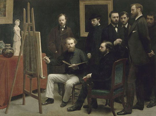 A Studio in Les Batignolles (1870)
