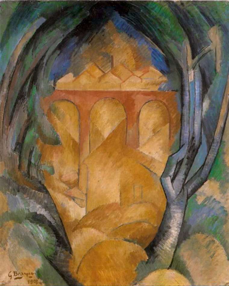 Georges Braque: Le Viaduc à L'Estaque (1908)