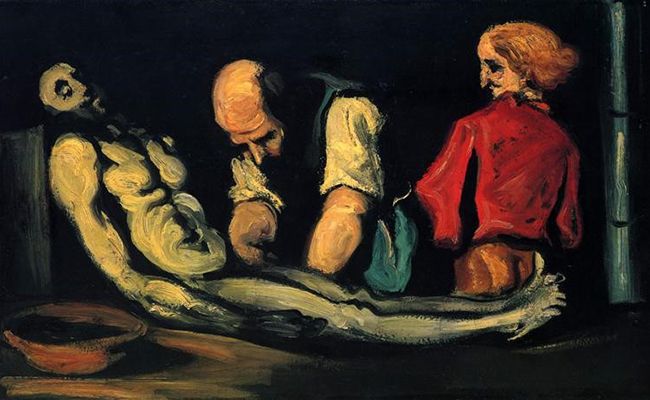 Paul Cézanne: Preparation for the Funeral (The Autopsy) (1867-69)