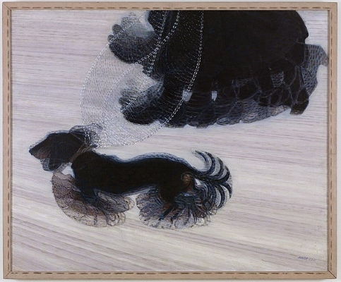 جياكومو بالا: دينامية كلب مقود (1912)