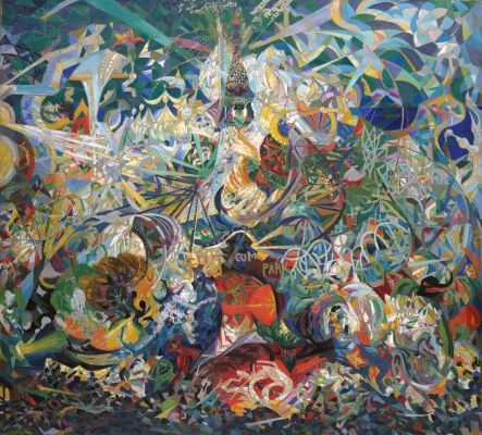 Joseph Stella: Battle of Lights, Coney Island, Mardi Gras (1913-14)