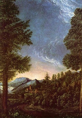 Albrecht Altdorfer: Donaulandschaft mit Schloss Wörth (Landscape of Danube near Regensburg) (ca.1520-25)
