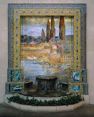 Louis Comfort Tiffany for Tiffany Studios: Garden Landscape (c. 1905-15)