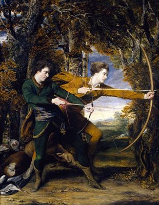 Sir Joshua Reynolds: Colonel Acland and Lord Sydney: The Archers (1769)