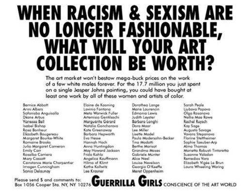 Guerrilla girls naked women poster art style The Guerrilla Girls Artworks Famous Art Theartstory