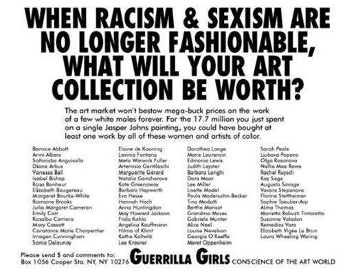 When Racism & Sexism Are No Longer Fashionable, What Will Your Art Collection Be Worth? (1989)