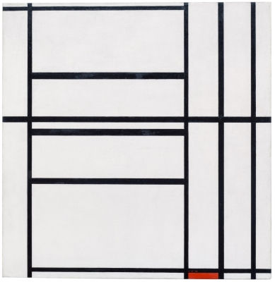 Piet Mondrian: Composition No. 1 with Grey and Red 1938 / Composition with Red 1939 (1938-39)