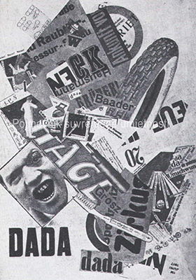 Cover for Der Dada, "The Tire Travels the World" (1920)