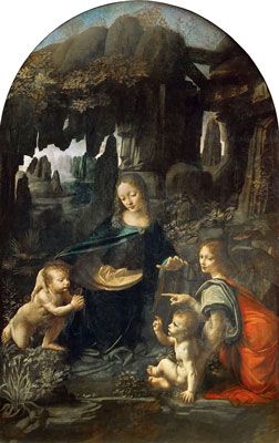 ليوناردو دا فينشي: عذراء الصخور (1483-85)