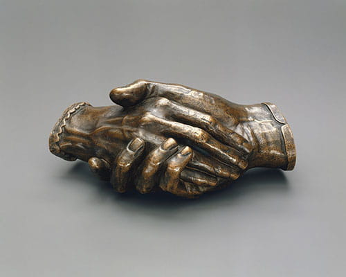 Clasped Hands of Robert Browning and Elizabeth Barrett Browning (1853)