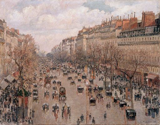 Camille Pissarro: The Boulevard Montmartre, Afternoon (1897)