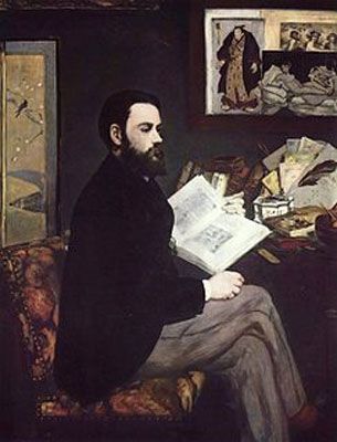 Édouard Manet: Portrait of Émile Zola (1868)
