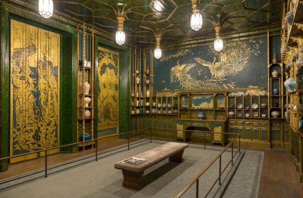 James Whistler: Harmony in Blue and Gold: The Peacock Room (1876-77)