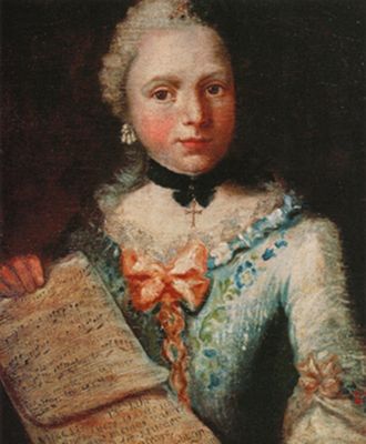 بورتريه ذاتي في سن الثالثة عشر (1753)