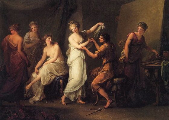 Zeuxis Selecting Models for His Painting of Helen of Troy (c. 1780-82)