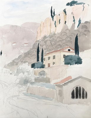 Maison de Grasse aux deux Cyprès (c. 1920)