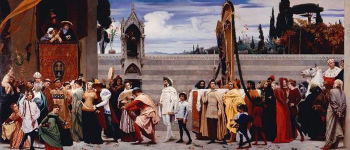 Cimabue's Celebrated Madonna is Carried in Procession through the Streets of Florence (1853-55)