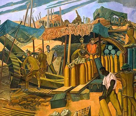 A Canadian Gun Pit (1918)