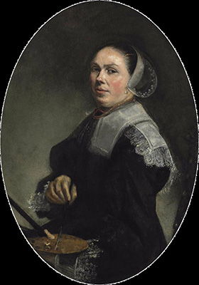 Self portrait of Judith Leyster (c. 1653)