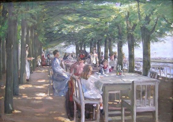 Terrace at the Restaurant Jacob in Nienstedten on the Elbe (1902)