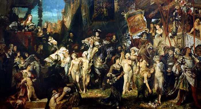 The Entrance of Emperor Charles V into Antwerp (1878)