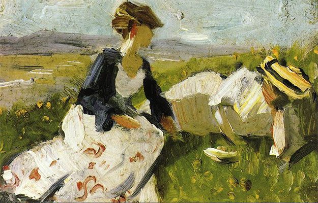 Two Women on the Hillside (1906)