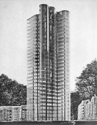 Project for a Glass Skyscraper (1922)