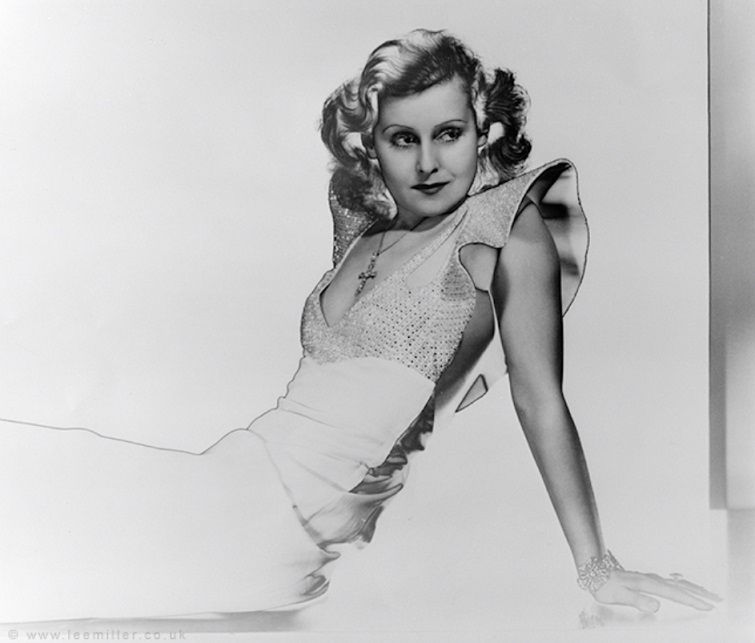 Lilian Harvey, Solarized Portrait (1933)
