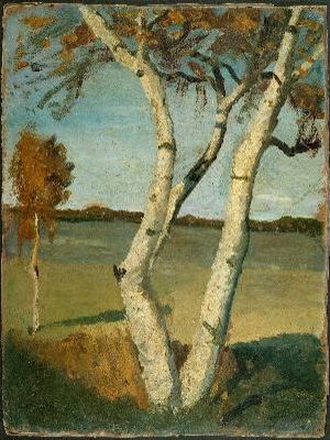 Birch Tree in a Landscape (1899)