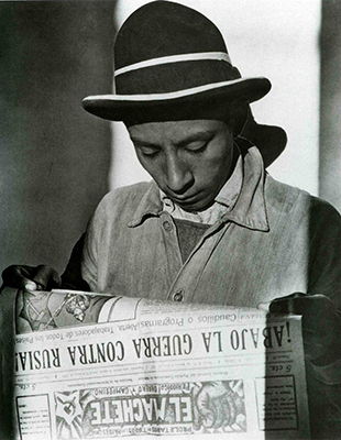 Peasant Reading El Machete, Newspaper of the Communist Party (1927)